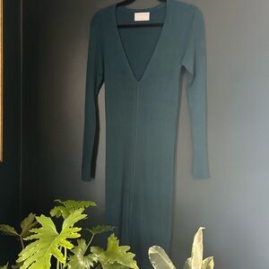 Modern Citizen NWOT Elegant Teal Long Sleeve Dress
